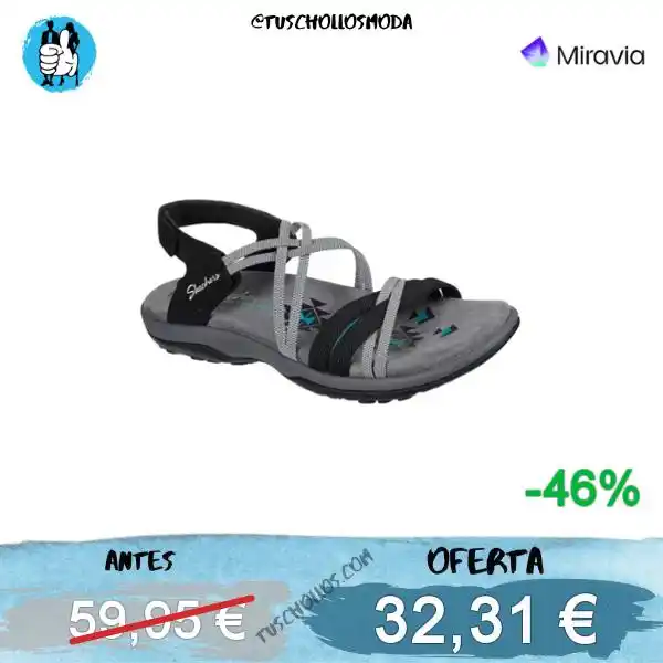 Image from tuschollosmoda!!!👟 Ofertas Y Chollos en Ropa, Moda, Zapas y Belleza: *🛍💥A PRECIAZO SANDALIAS SKECHERS!!* #, 🔊 () Skechers Sandals Bla...