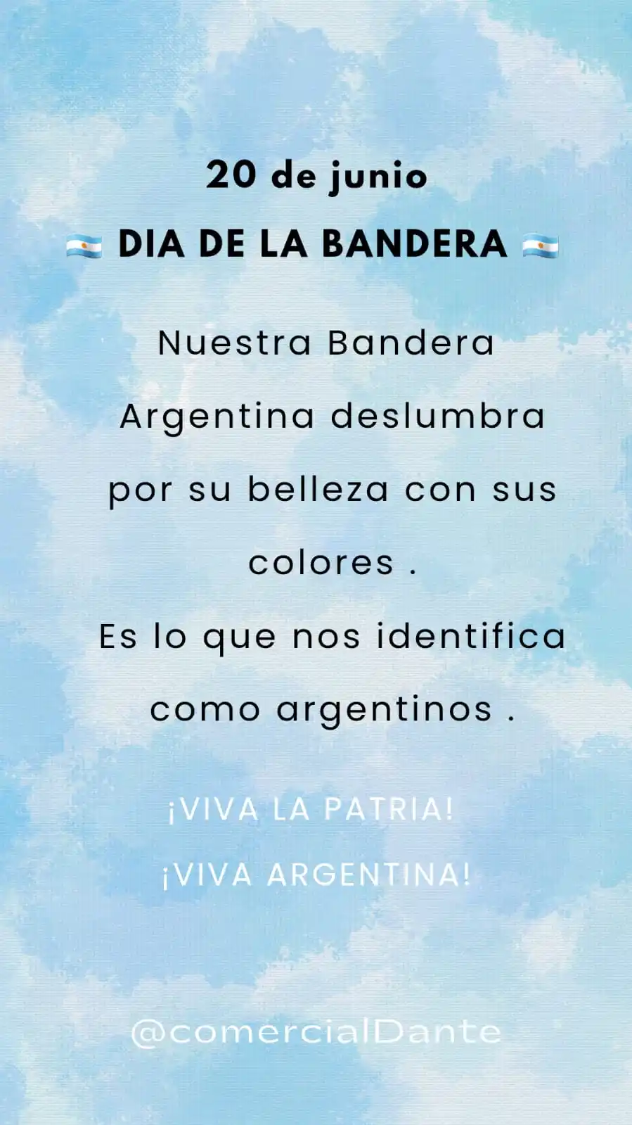 Comercial Dante post