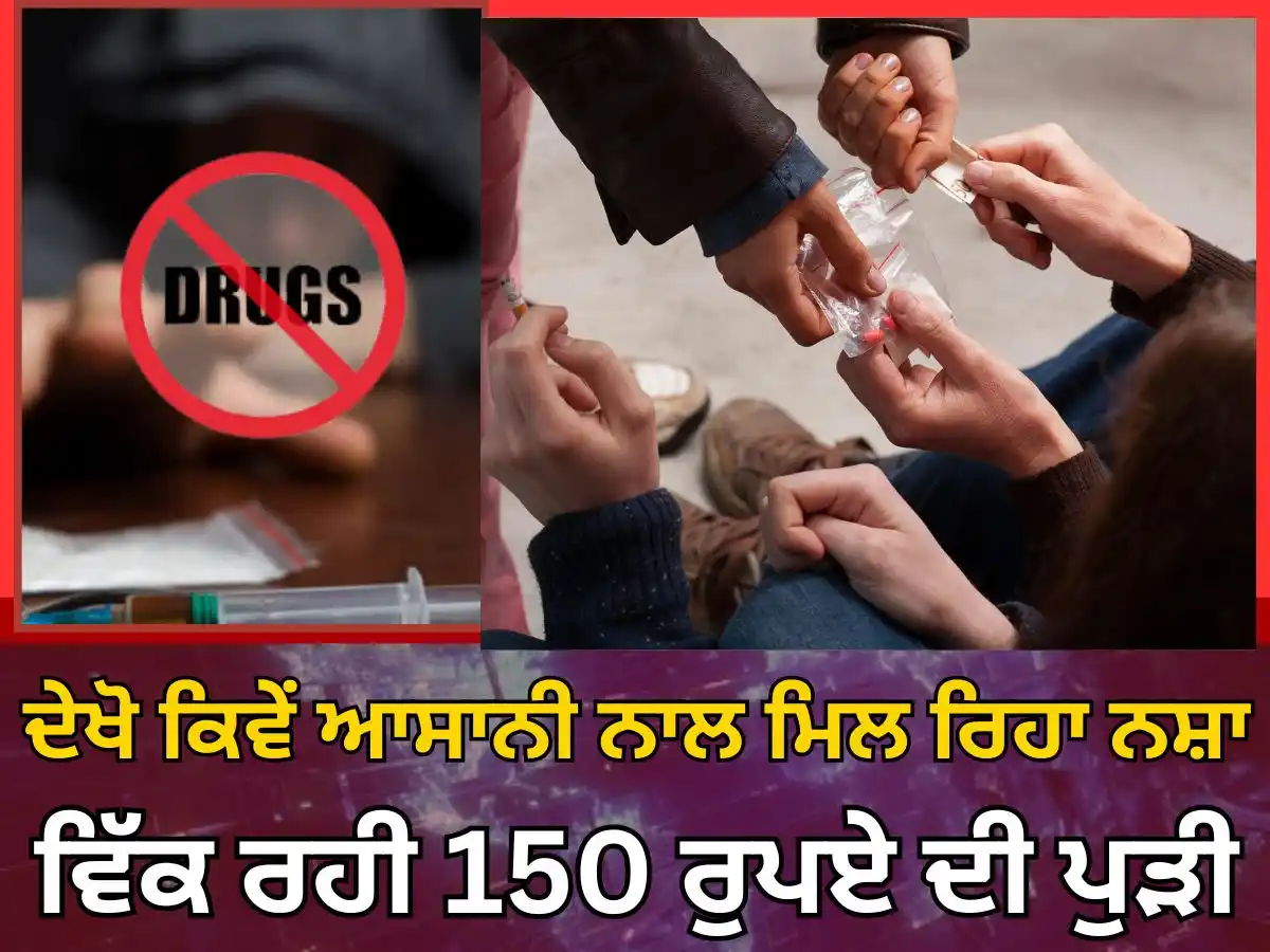 Image from News18 Punjab: ਦੇਖੋ ਕਿਵੇਂ ਆਸਾਨੀ ਨਾਲ ਮਿਲ ਰਿਹਾ ਨਸ਼ਾ, ਇਲਾਕੇ 'ਚ ਵਿੱਕ ਰਹੀ 150 ਰੁਪਏ ਦੀ ਪੁੜੀ,...