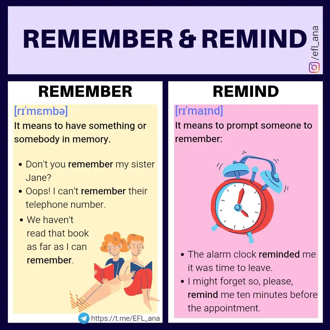 Image from EFL_ana English: 🔹Do you know the difference between these two verbs in English? 🟡🌸�...