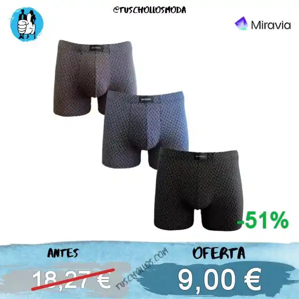 Image from tuschollosmoda!!!👟 Ofertas Y Chollos en Ropa,  Moda,  Zapas y Belleza: *💸💲EN OFERTA PACK 3 BÓXERS DON ALGODÓN!!* #,   🔊 () Don Algodon Pac...