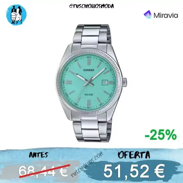 Image from tuschollosmoda!!!👟 Ofertas Y Chollos en Ropa,  Moda,  Zapas y Belleza: *⌚️💥EN OFERTAZA RELOJ CASIO!!* #,   🔊 () Reloj Casio® MTP-1302PD-2A2...