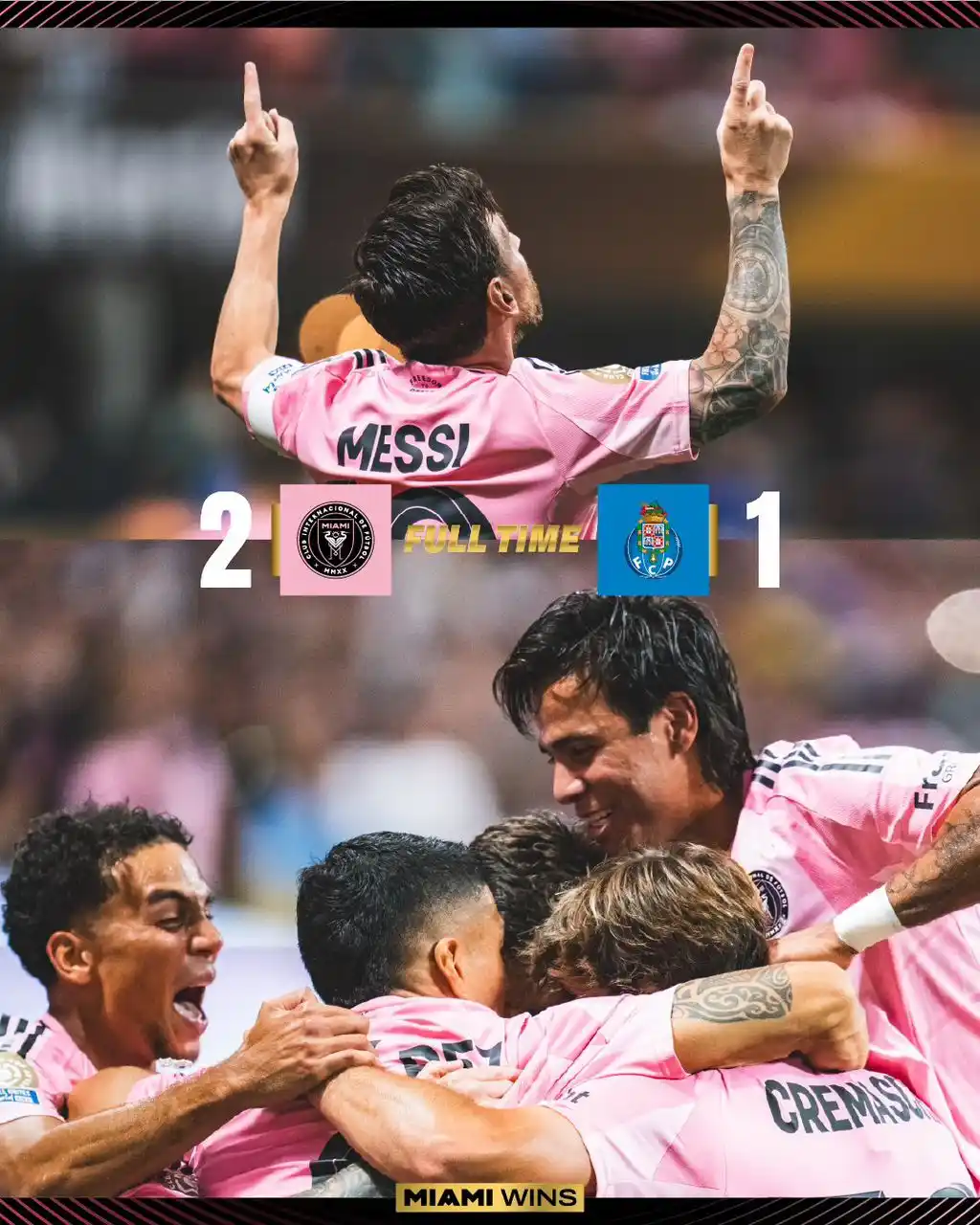 Image from Blueprint Newspapers: 🌎FIFA Club World Cup Group A FT Inter Miami 2-1 Porto 🏟️ ...