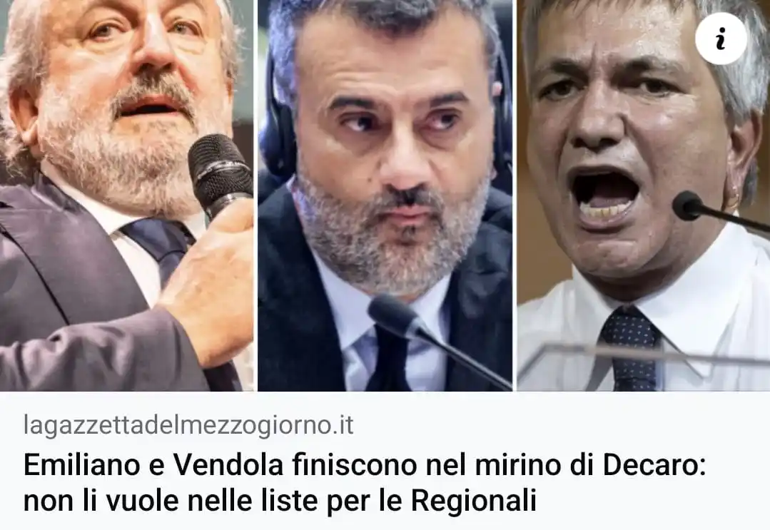Image from Mario Conca: Il solito film visto ad ogni tornata elettorale, ovviamente finanziato...