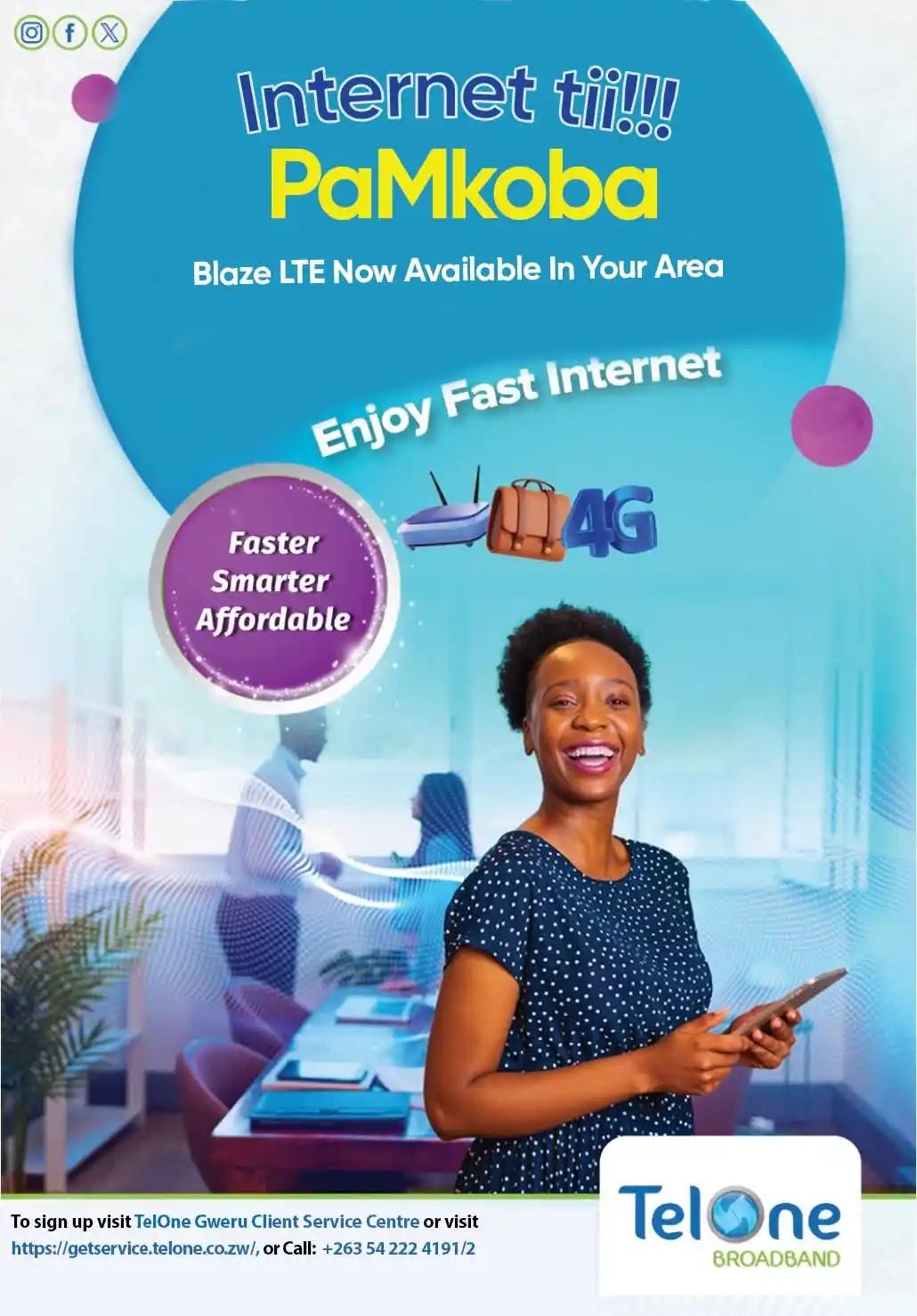 TelOne Zimbabwe post