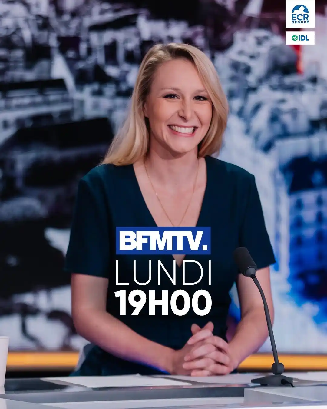 Image from Marion Maréchal 🇫🇷: 📺 Je vous donne rendez-vous ce lundi à 19h au micro de Benjamin Duham...