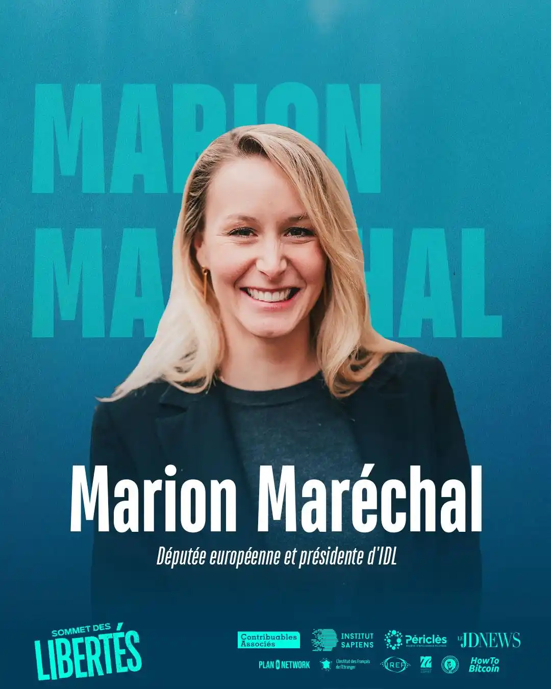 Image from Marion Maréchal 🇫🇷: 🎤 Je vous donne rendez-vous ce mardi 24 juin à Paris au Sommet Des Li...
