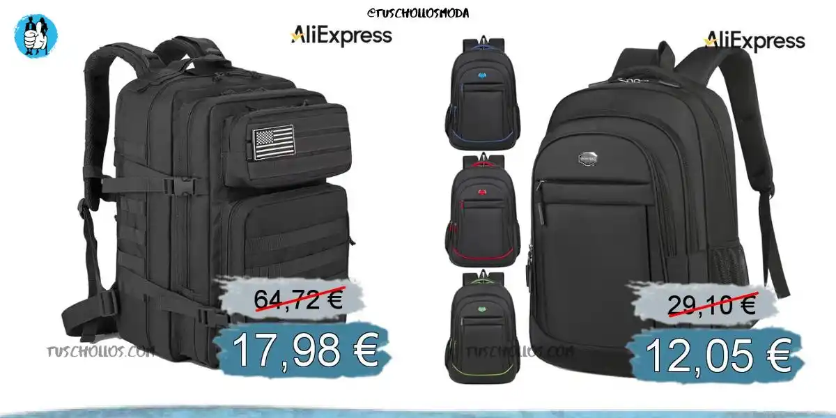 Image from tuschollosmoda!!!👟 Ofertas Y Chollos en Ropa, Moda, Zapas y Belleza: *🎒 MOCHILAS A PRECIAZO BRUTAL!!!* <a class="text-blue-500 hover:under...