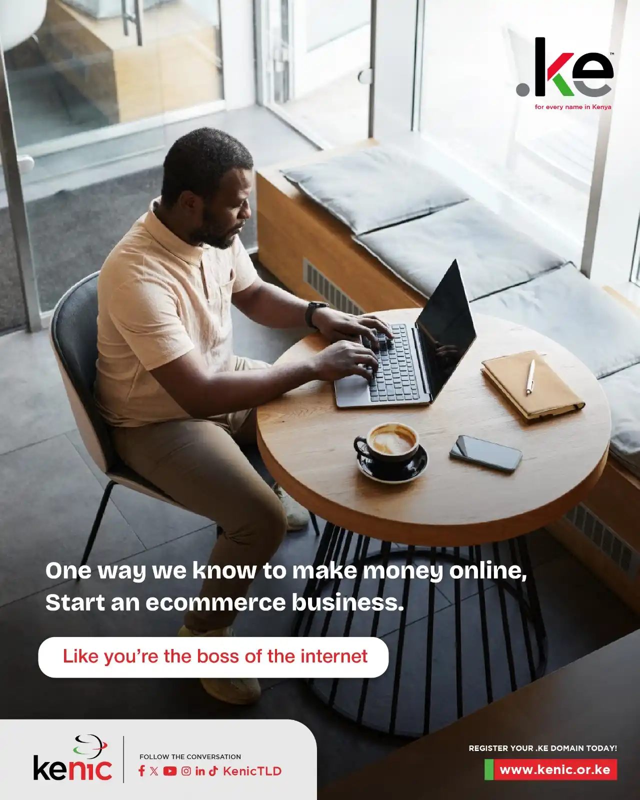 Image from Kenya Network Information Centre (KeNIC): One of the smartest ways to build income online is by launching your o...
