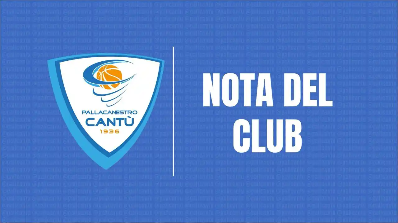 Image from Pallacanestro Cantú: Pallacanestro Cantù comunica che il reclamo presentato in data odierna...