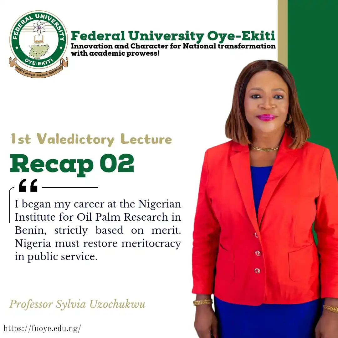 Image from Federal University Oye-Ekiti: *Recap 02* _I began my career at the Nigerian Institute for Oil Palm R...