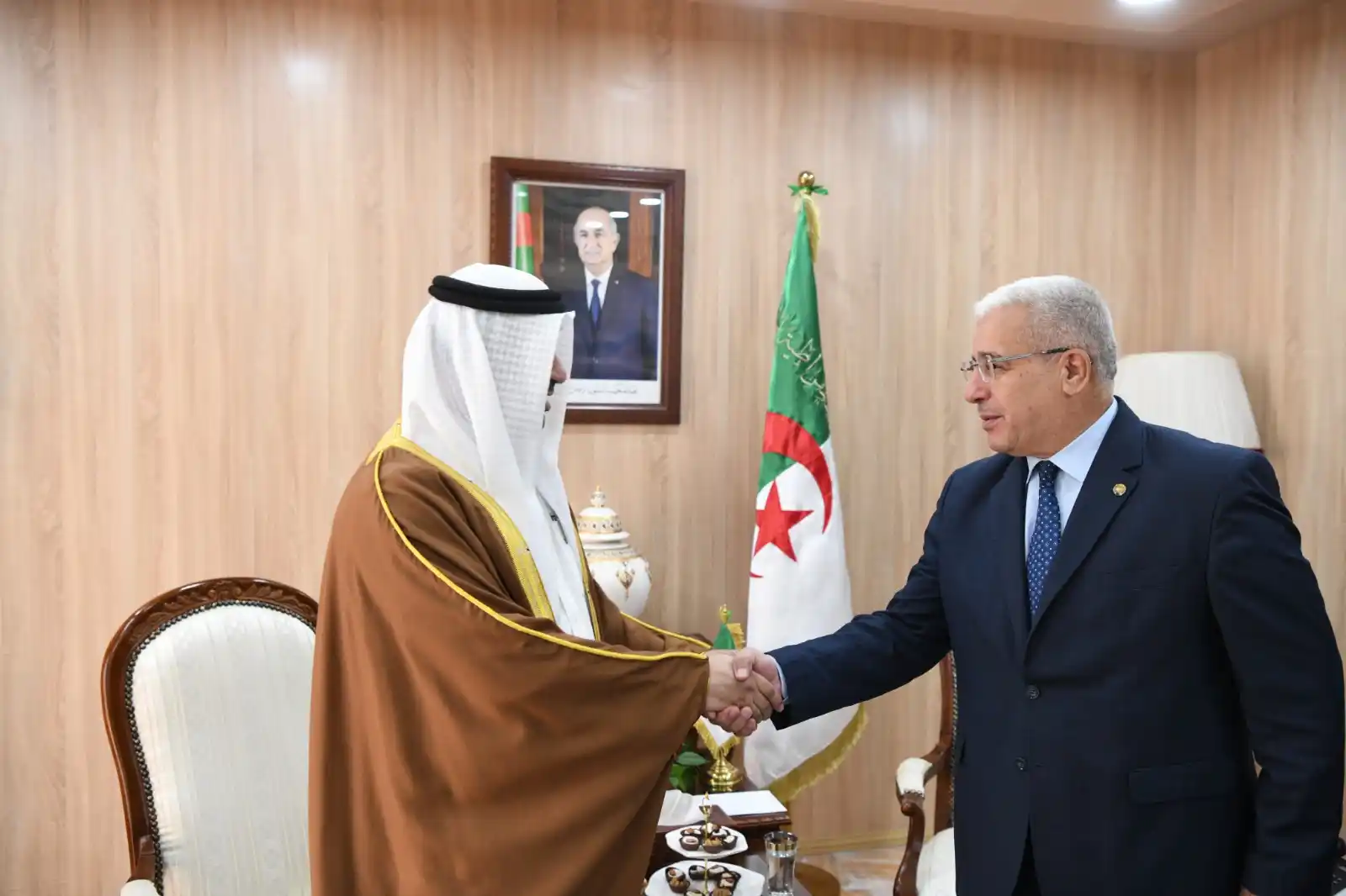 Image from المجلس الشعبي الوطني apn_algeria: رئيس المجلس الشعبي الوطني يستقبل سفير مملكة البحرين بالجزائر السيد علي...
