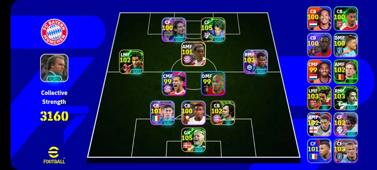 Image from eFootball: since back 3 is now trending as the best formation for long ball, this...