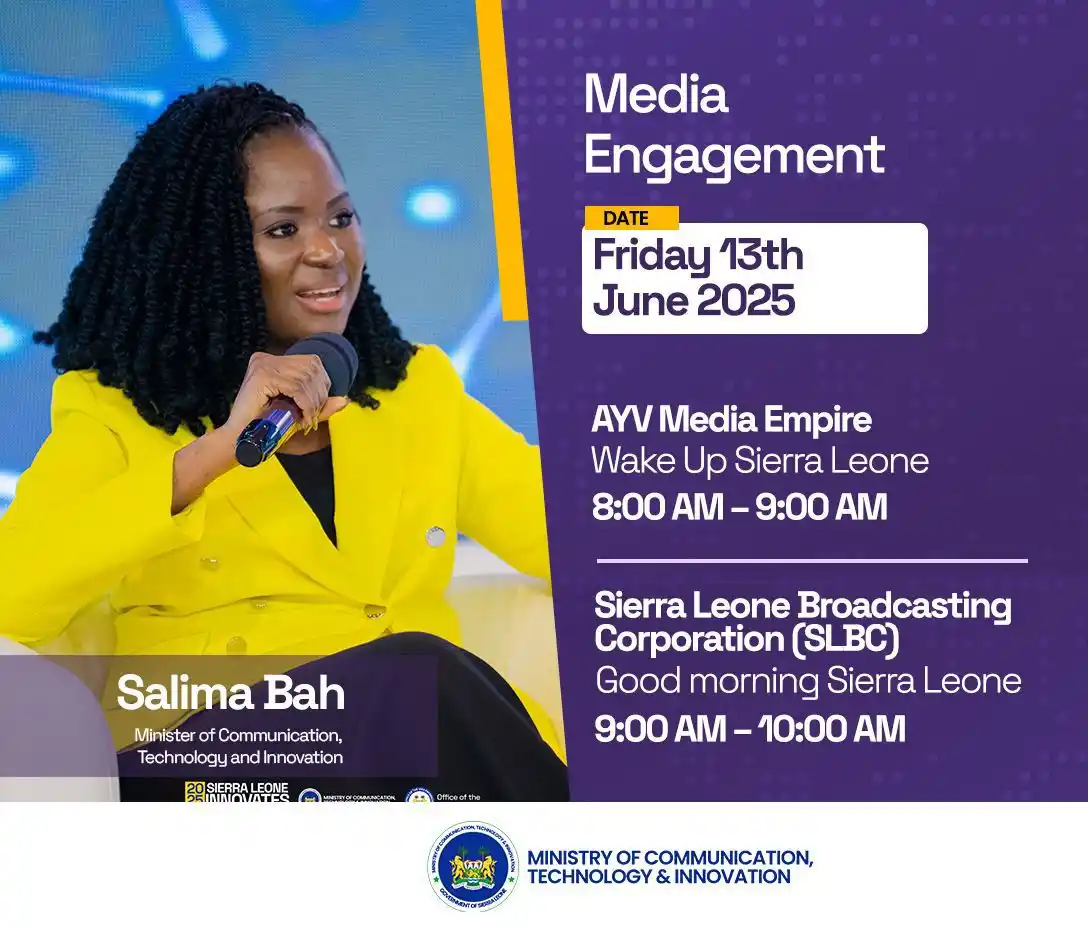 Image from Ministry of Communication, Tech & Innovation: The Minister of Communication, Technology and Innovation, Madam Salima...