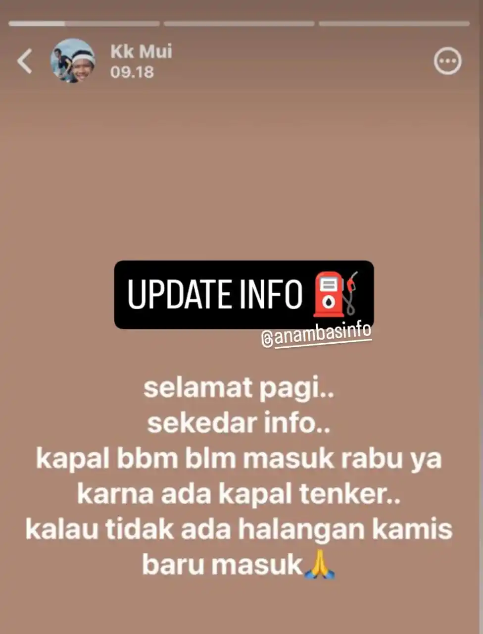 Image from @anambasinfo: Update Info Minyak⛽ <a class="text-blue-500 hover:underline cursor-po...