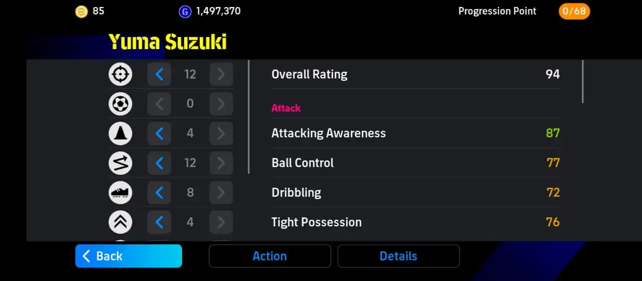Image from eFootball: Yuma suzuki showtime training  Boots Strickers instinct...