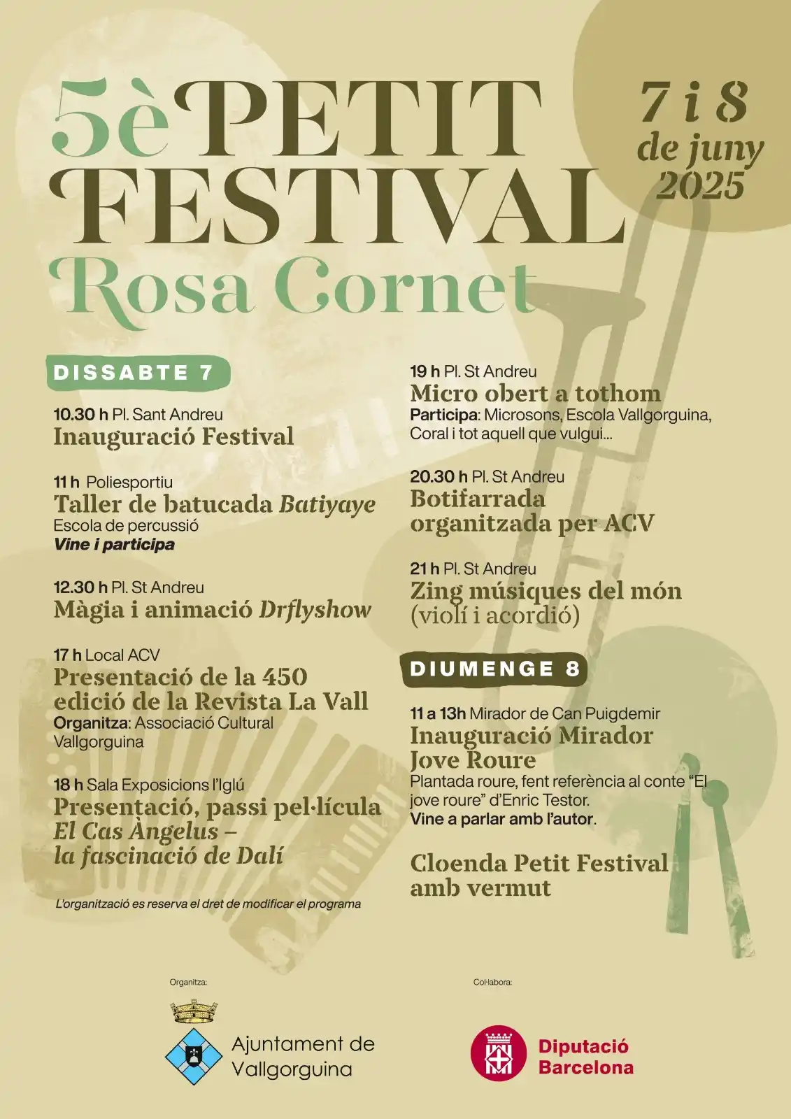 Image from Ajuntament de Vallgorguina: 🎭 5è Petit Festival Rosa Cornet 📍 Vallgorguina | 📅 7 i 8 de juny ✨ ...