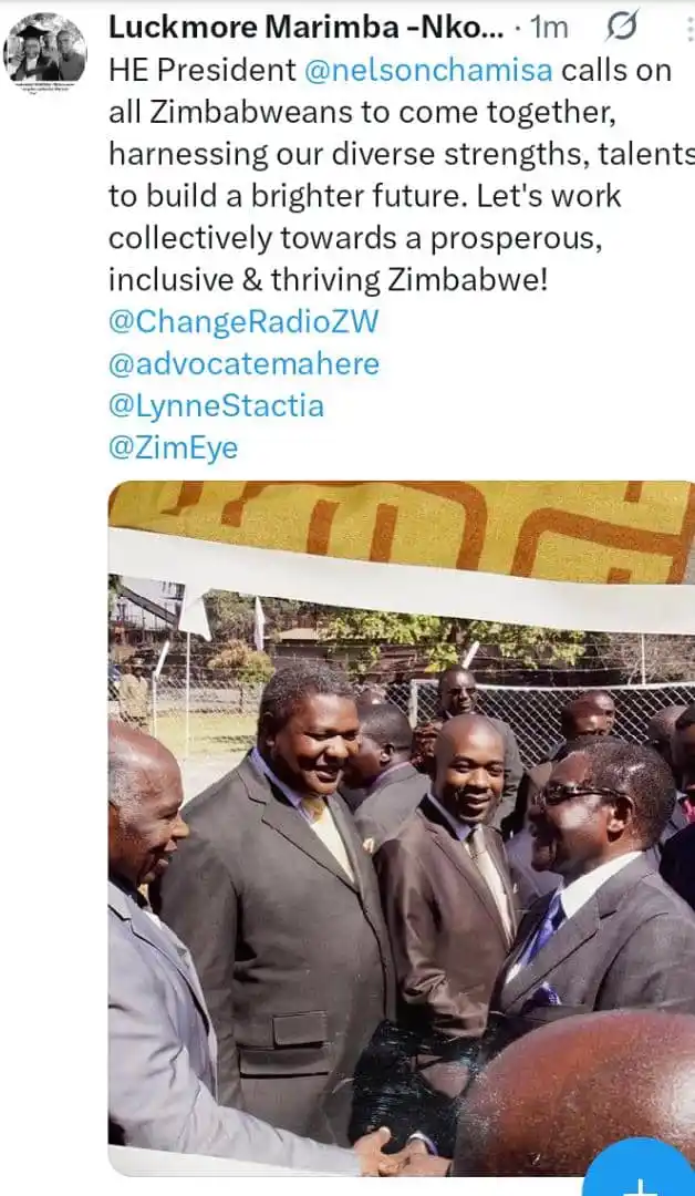 Image from Makoni Radio News: *A Call to Unity: President Chamisa's Vision for Zimbabwe's Future* ...