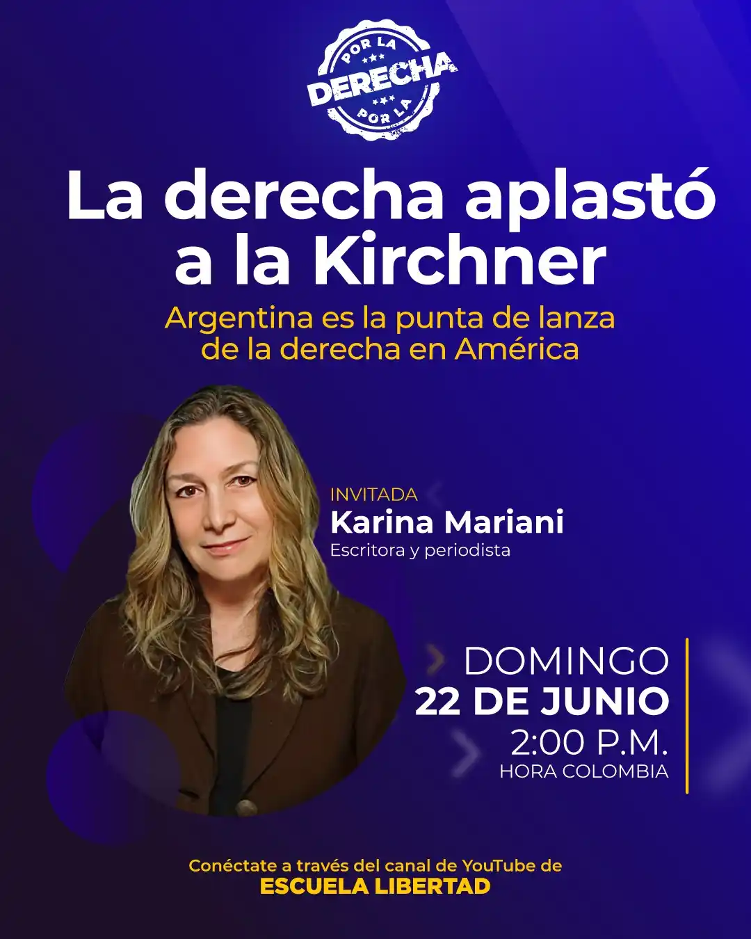 Image from LA HORA DE LA VERDAD: 🚨 Argentina marca el camino – Por La Derecha  La escritora y periodis...