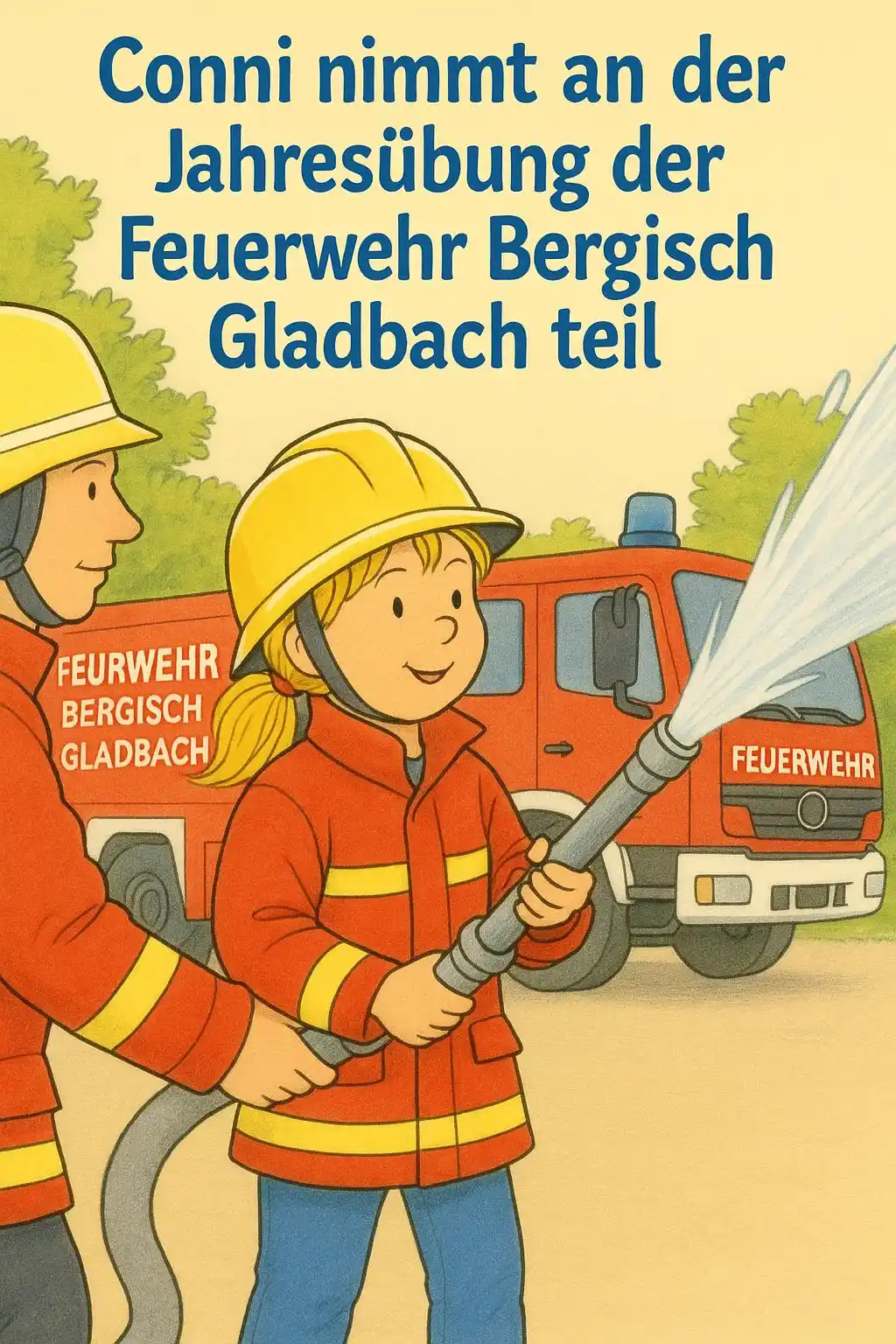 Image from Feuerwehr Bergisch Gladbach: Auch Conni ist heute mit dabei. 😉...