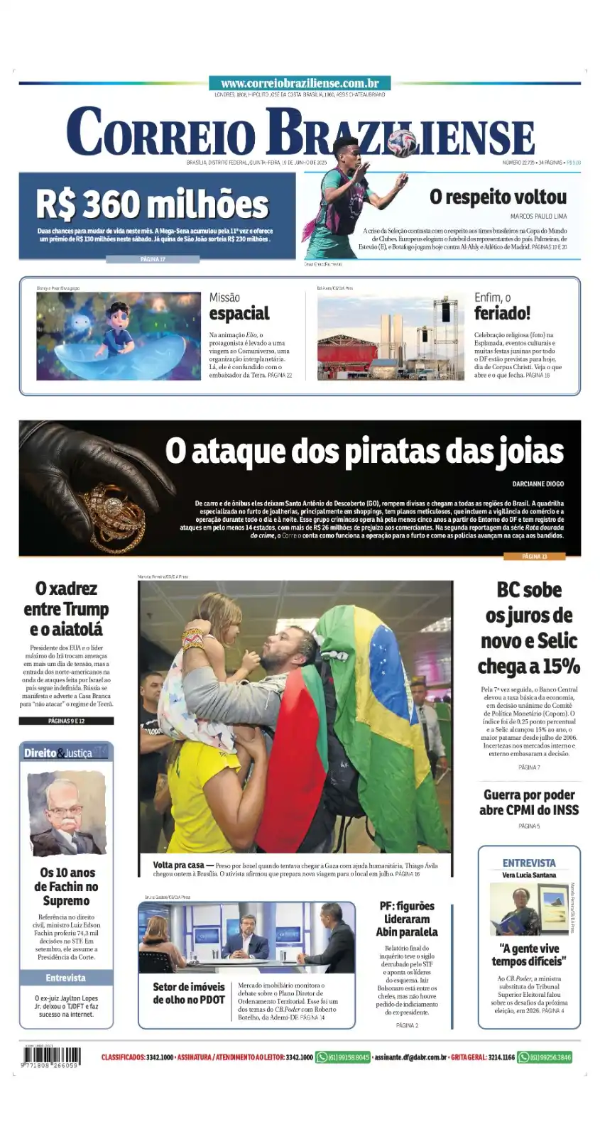 Image from Correio Braziliense: ☀️ *Bom dia!* *Confira os destaques do Correio Braziliense desta qua...