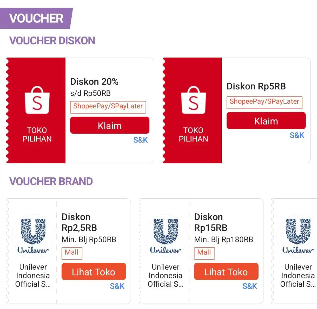 Image from PROMO SHOPEE 🔥: Brand Day Unilever | 20-21 Jun sekarang! Jangan lewatkan penawaran ter...