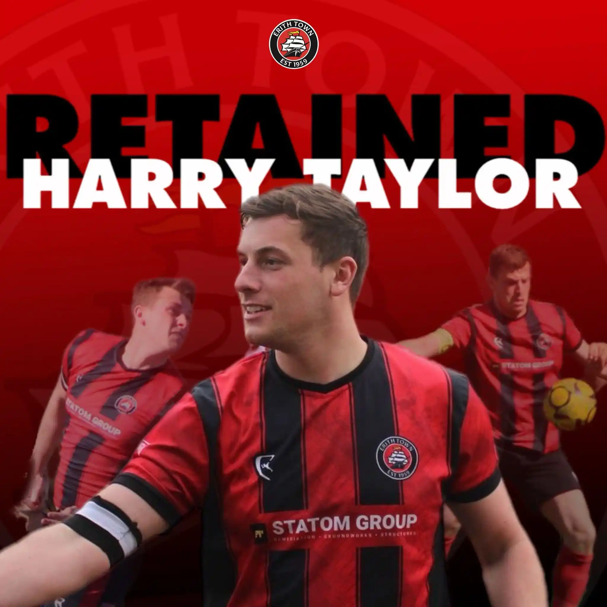 Image from Erith Town FC: 🧑‍✈️ | CAPTAIN COMMITS  We already knew he’s signed a one-year deal n...
