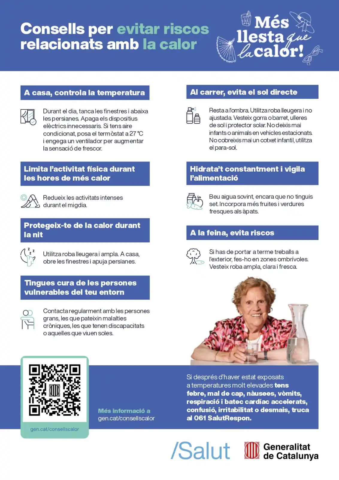 Image from Ajuntament de Vallgorguina: 🟡 Catalunya activa el Pla de Calor 2025 ☀️ 👉 De l’1 de juny al 30 d...