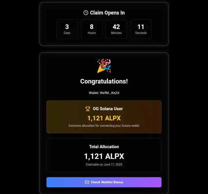 Image from Web3 Alphas 🤴 : Check if you qualify for $ALPX Airdrop! Eligiblity criteria👇 • OG S...
