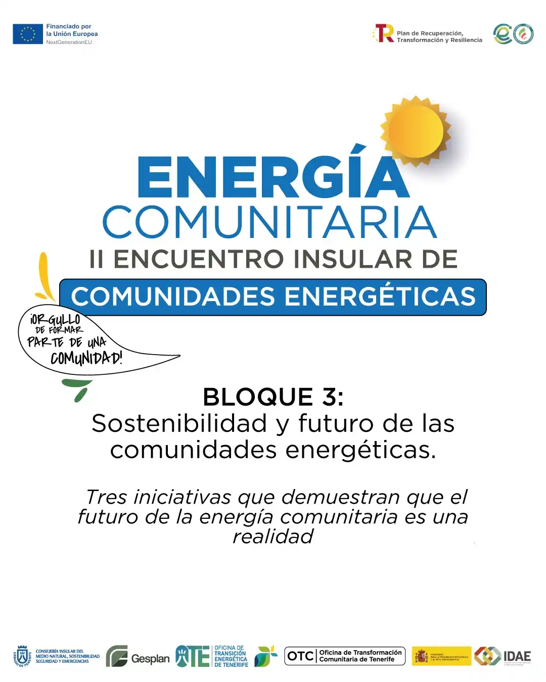 Image from Oficina de Transformación Comunitaria de Tenerife: 🌱 *¿Cómo lograr que una comunidad energética sea sostenible en el tie...