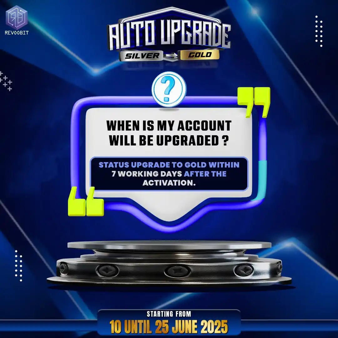 Image from Revoobit Official Channel: *FAQ- Silver to Gold Auto Upgrade Frequently Asked Questions* Wonderi...
