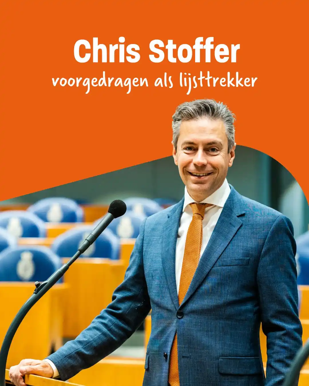Image from SGP: Het partijbestuur van de SGP draagt Chris Stoffer voor als aanvoerder ...