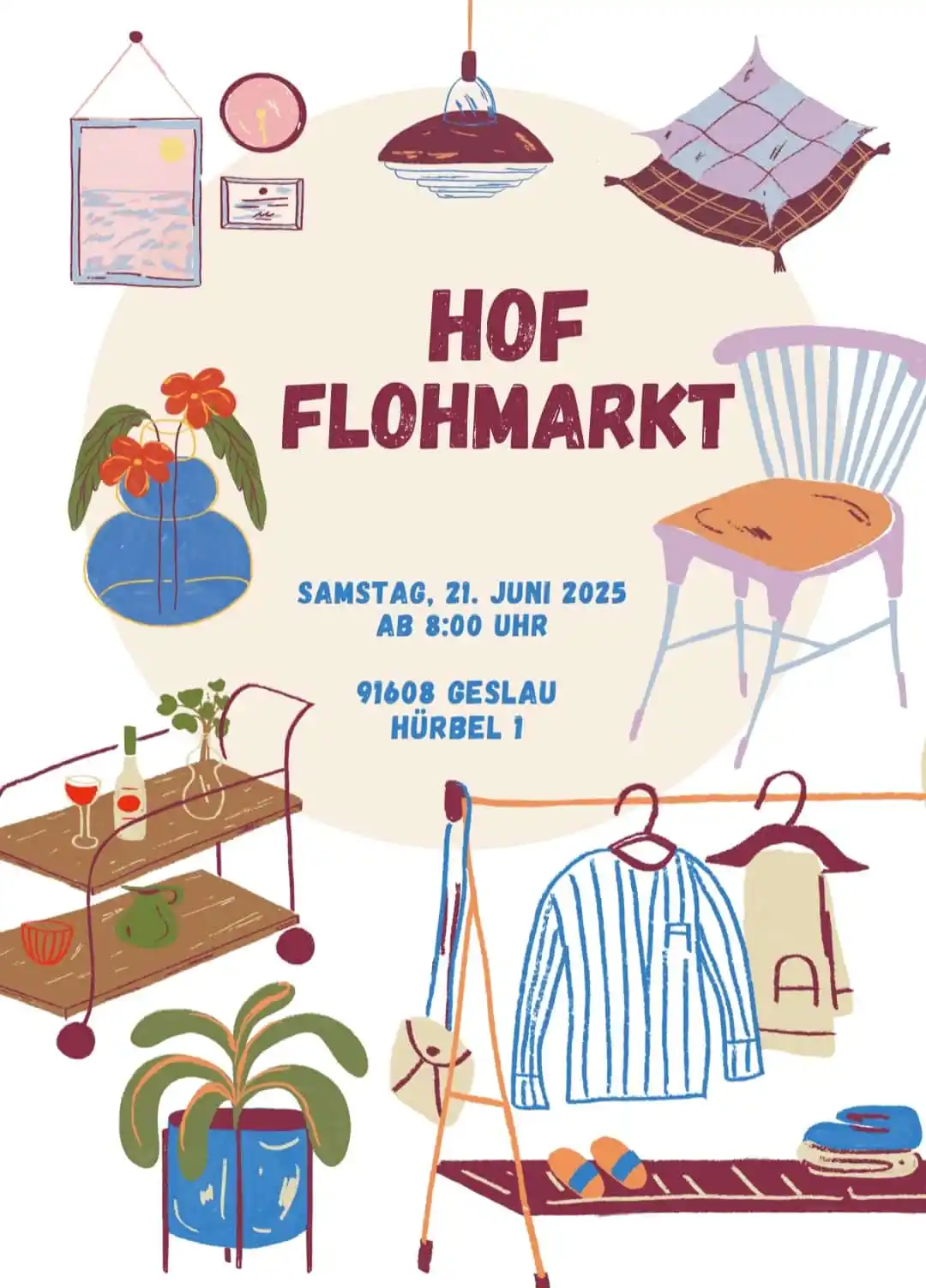 Image from regionaL Leutershausen: *Hofflohmarkt in Hürbel* _Dein Fundort für verborgene Schätze!_  *👉 D...