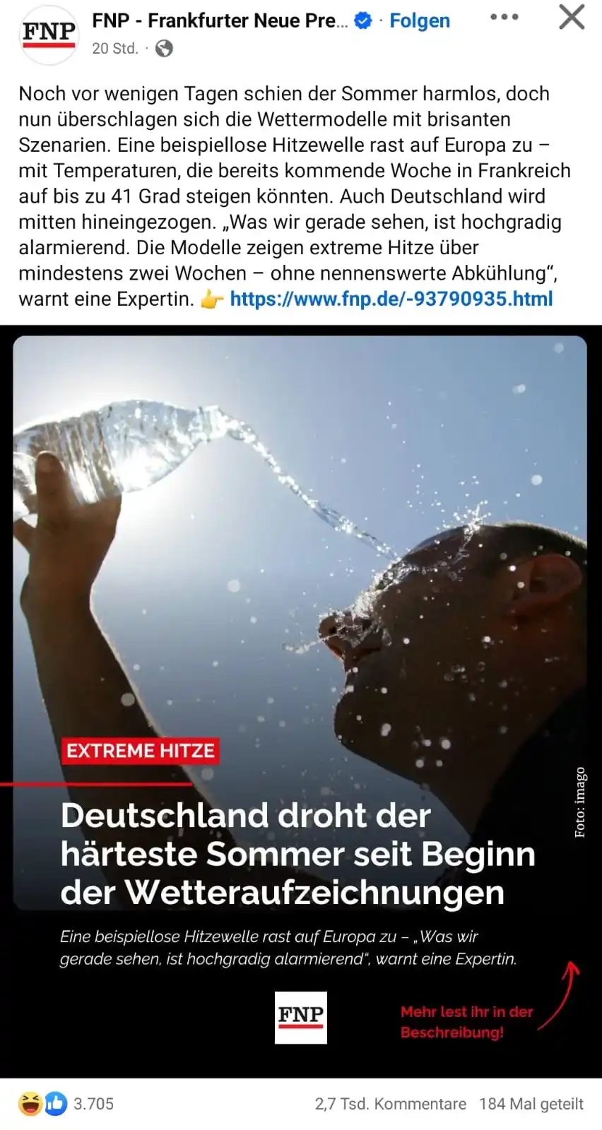 Image from Wenn Medien lügen: _*😜🤣😂 Ich denke, es wird lt. Experten wie jedes Jahr wieder der hei...