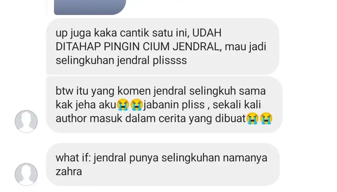 Image from tulisanjeha: info gebukin zahra guys...