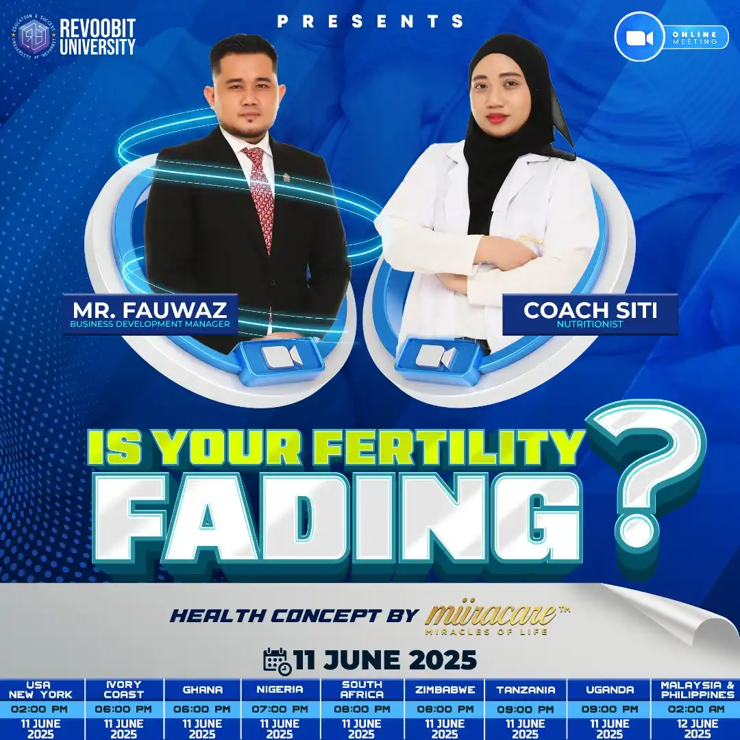 Image from Revoobit Official Channel: 🌟 *Is Your Fertility Fading? Let's Talk About It!* 🌟  Discover how t...