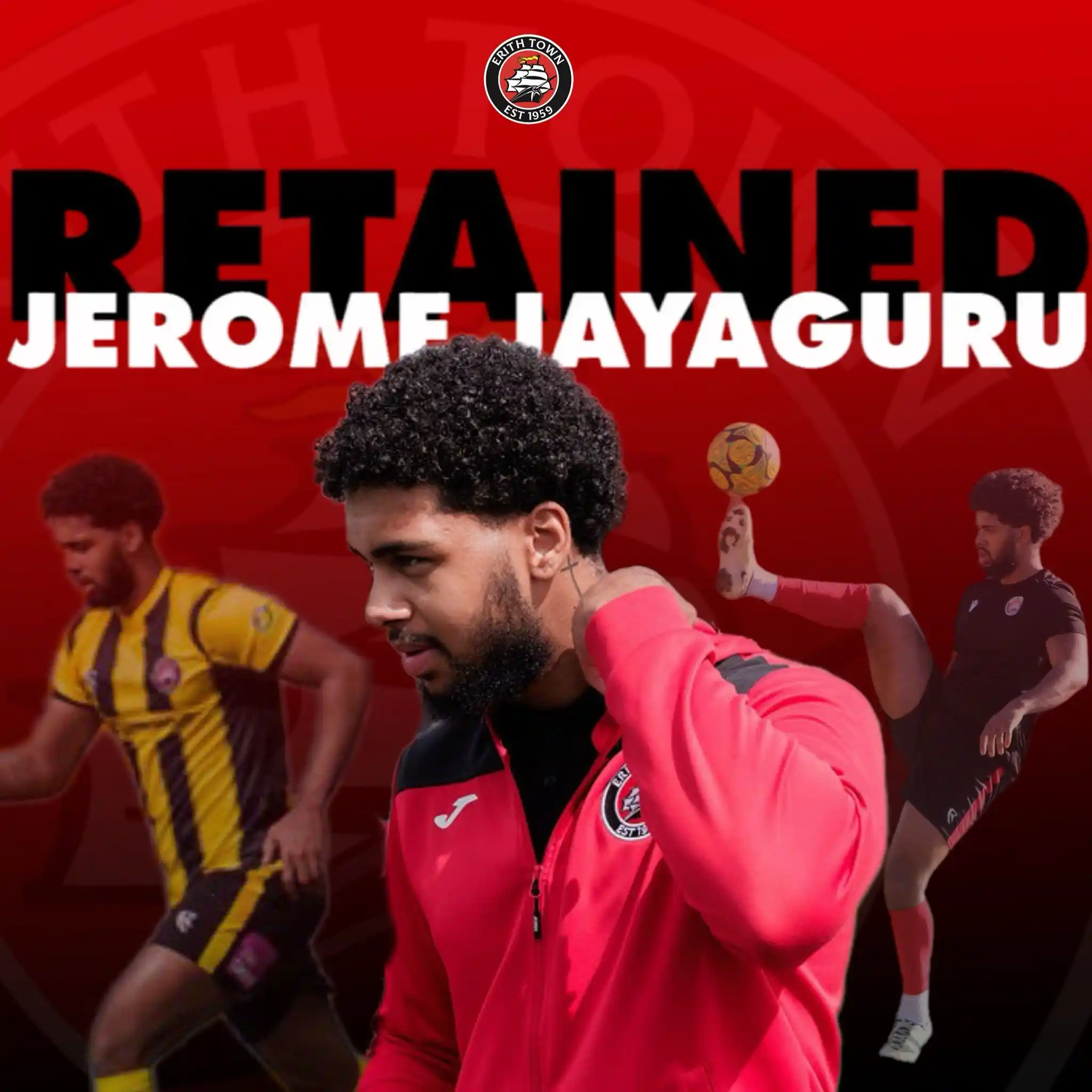 Image from Erith Town FC: 🧱 | JJ COMMITS TO 2025/26  The recipient of the Management Player of ...