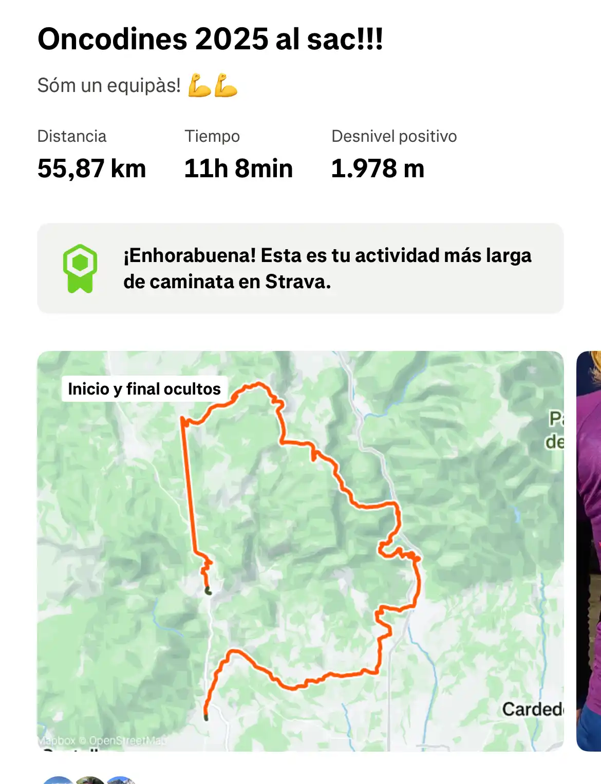 Image from Ajuntament de Vallgorguina: 🏃♀💖 L'ONCODINES 2025 ja és història... i una gran història de solid...
