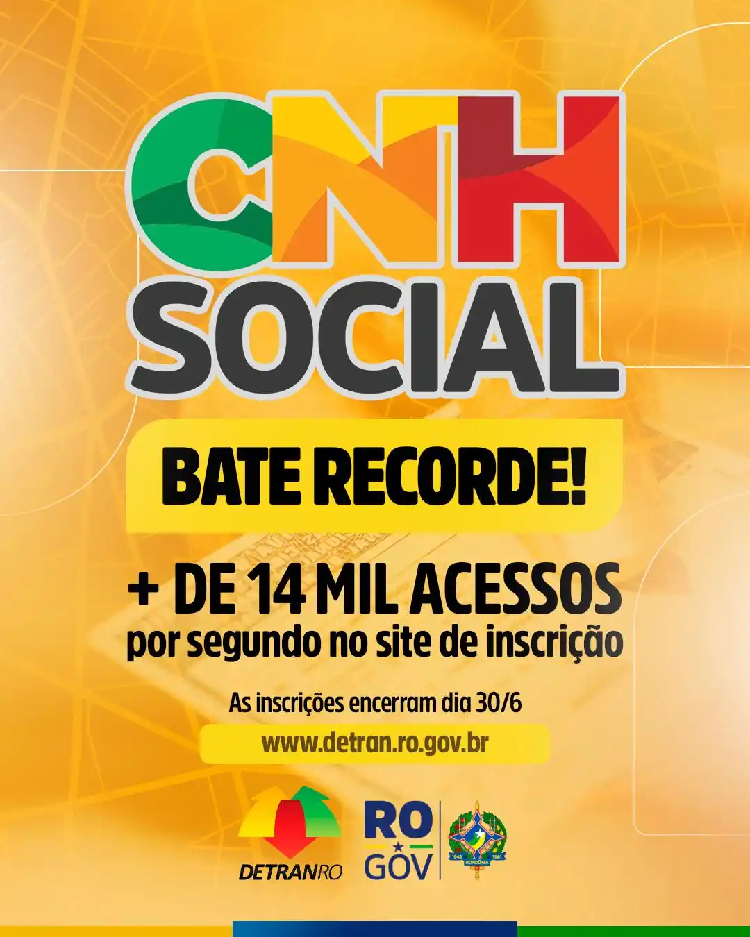 Image from Governo de Rondônia: ✅ O governo de Rondônia, por meio do Detran-RO, lançou o Programa CNH ...