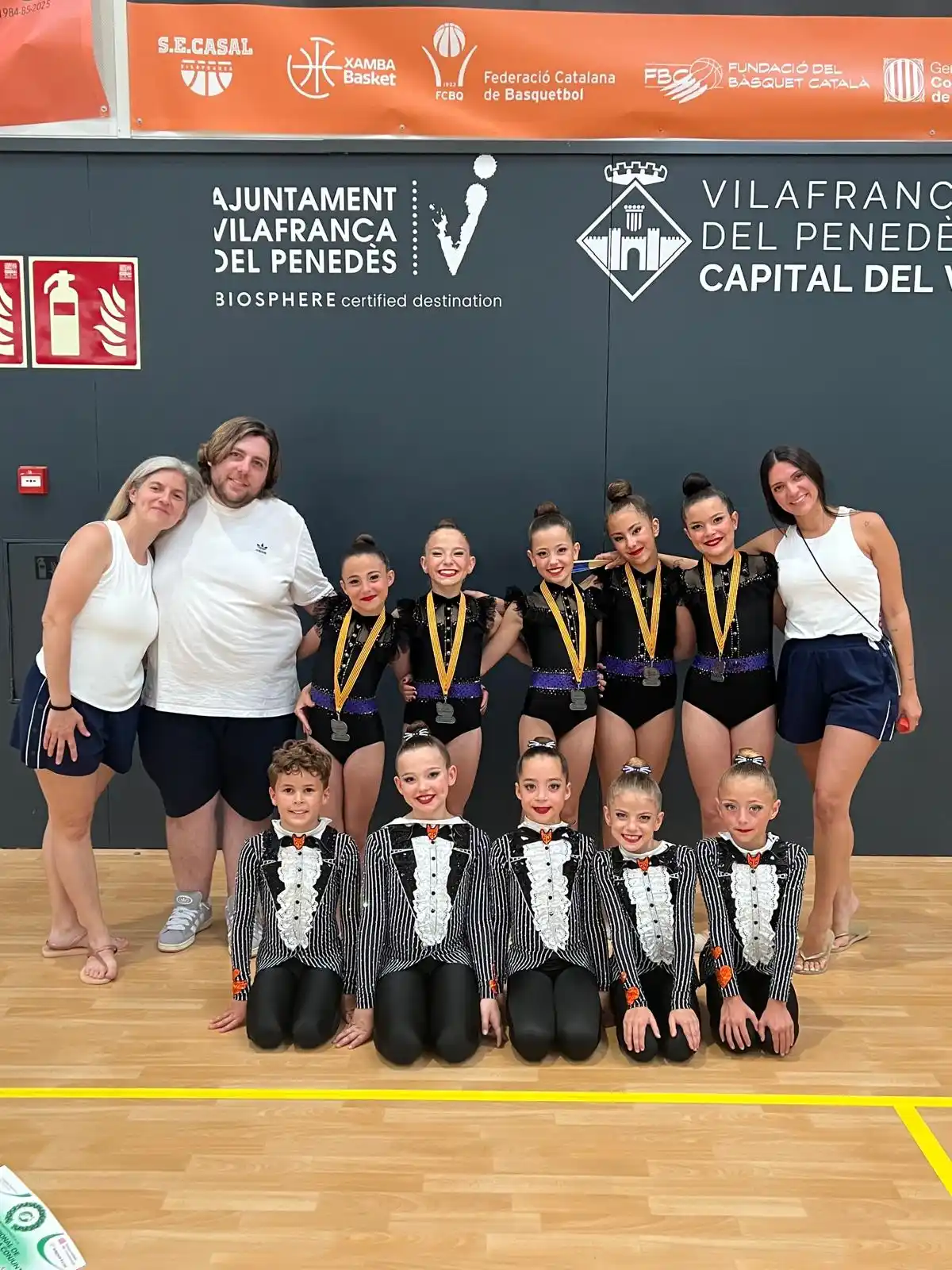 Image from Ajuntament de Vallgorguina: 🏅 Orgull vallgorguinenc a la gimnàstica rítmica! 💜  El passat dissab...