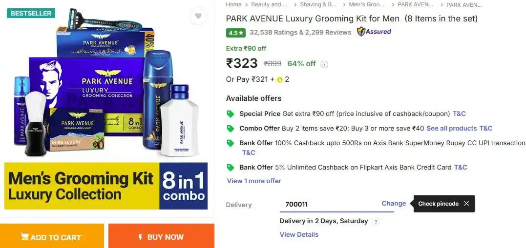 Image from OID Loot • Deals • Offers: ⚡️PARK AVENUE Luxury Grooming Kit @323. https://bit.ly/4kIxqAk ⚡️Ori...