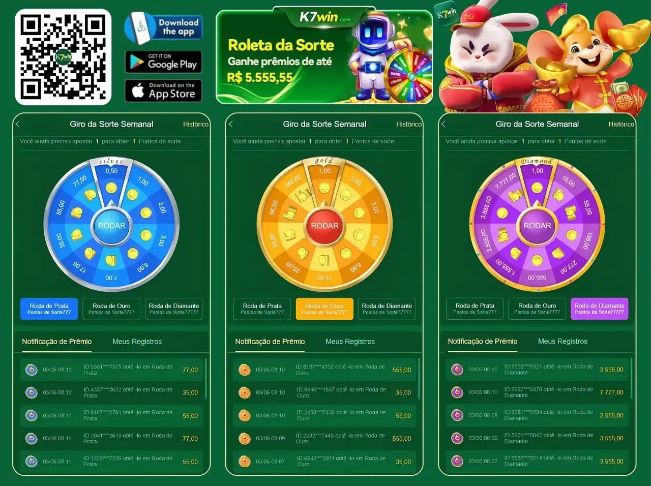 Image from k7win.com: 🌟 PG Slots - Parceiro Oficial 🌟 💕Caros jogadores, a K7WIN.COM convi...