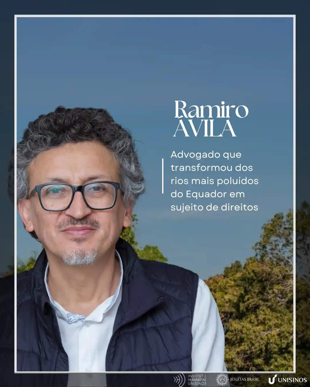 Image from IHU: *Ramiro Ávila Santamaría* é uma referência internacional do *novo cons...