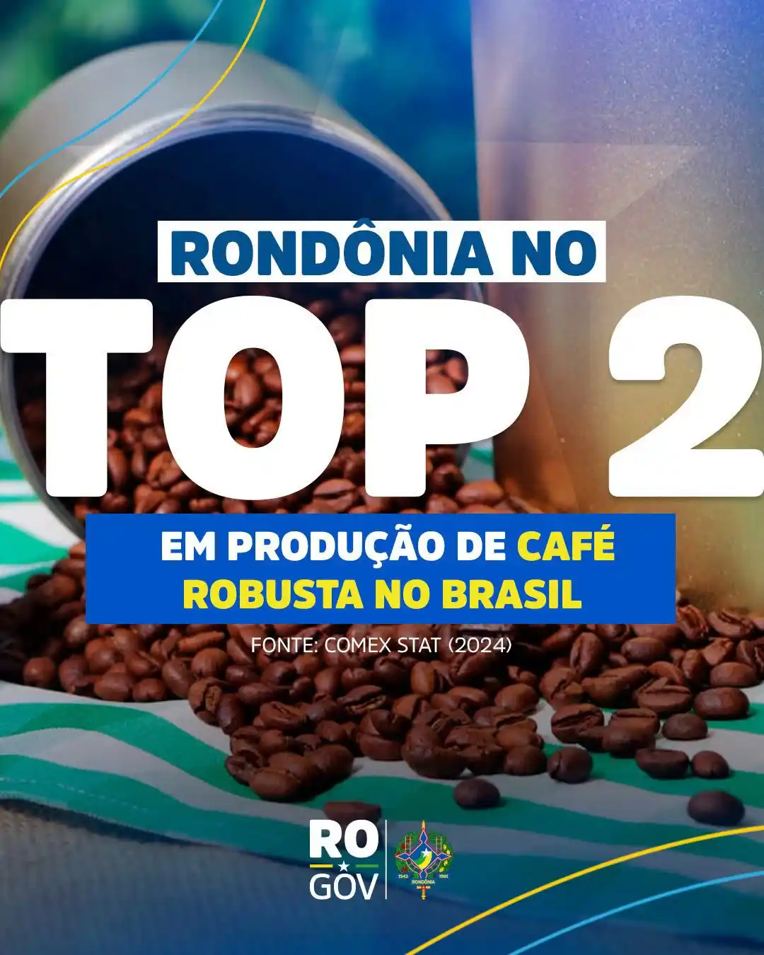 Image from Governo de Rondônia: 🏆 Rondônia é o segundo maior produtor de café robusta do Brasil e o p...