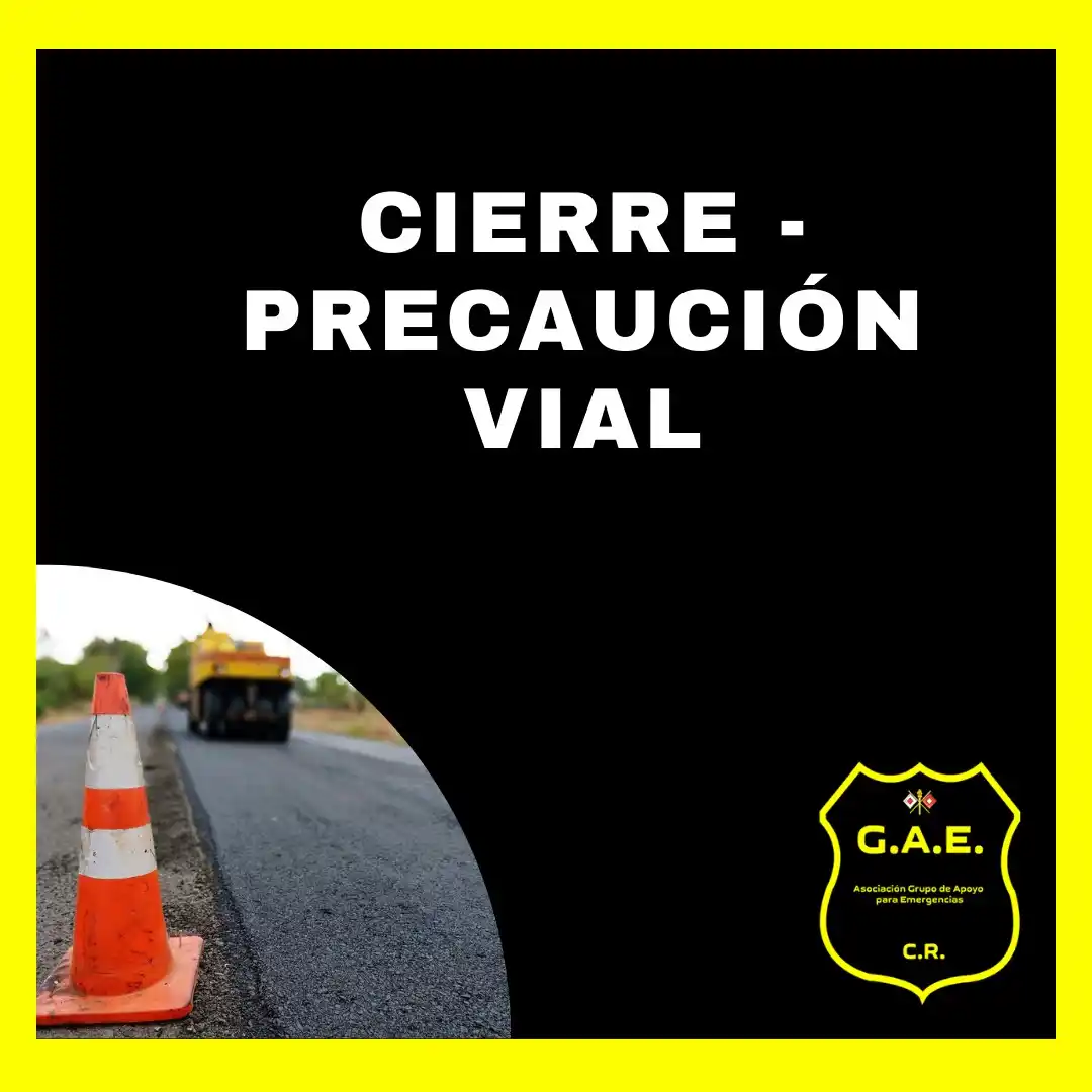 Image from Reportes Emergencias CR y novedades en Rutas Nacionales: RUTA 32 - Se mantiene con cierre total estimado por Tránsito como hast...
