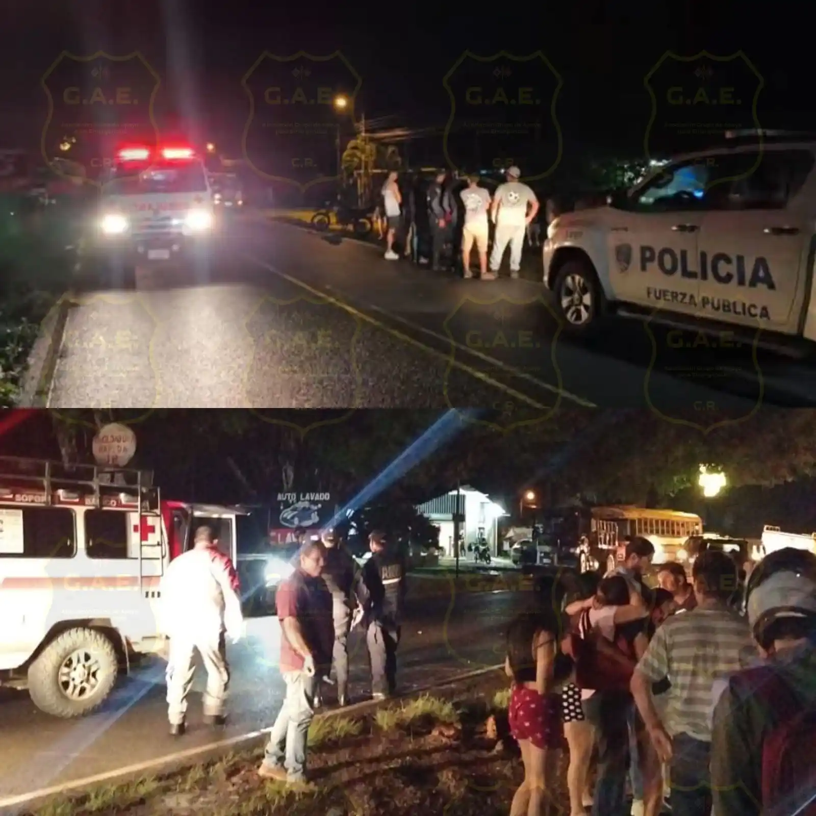Image from Reportes Emergencias CR y novedades en Rutas Nacionales: Ruta Nacional 4, Zona Norte, sector de la Katira de Guatuso. Atropello...