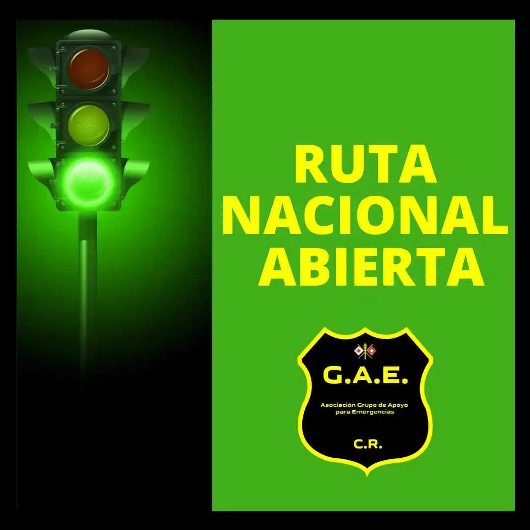 Image from Reportes Emergencias CR y novedades en Rutas Nacionales: Se confirma reapertura de la Ruta 32 desde las 6 am...