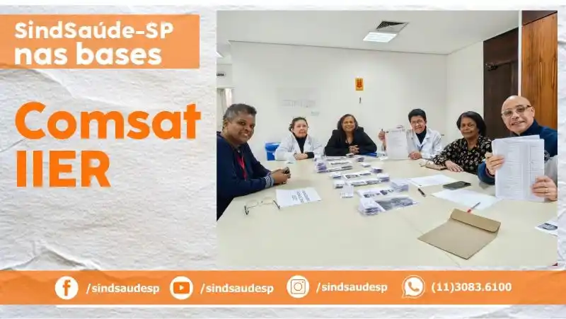 Image from SindSaúde-SP: 🟢 *SINDSAÚDE-SP NAS BASES: COMSAT* | Delegadas Sindicais de Base do S...