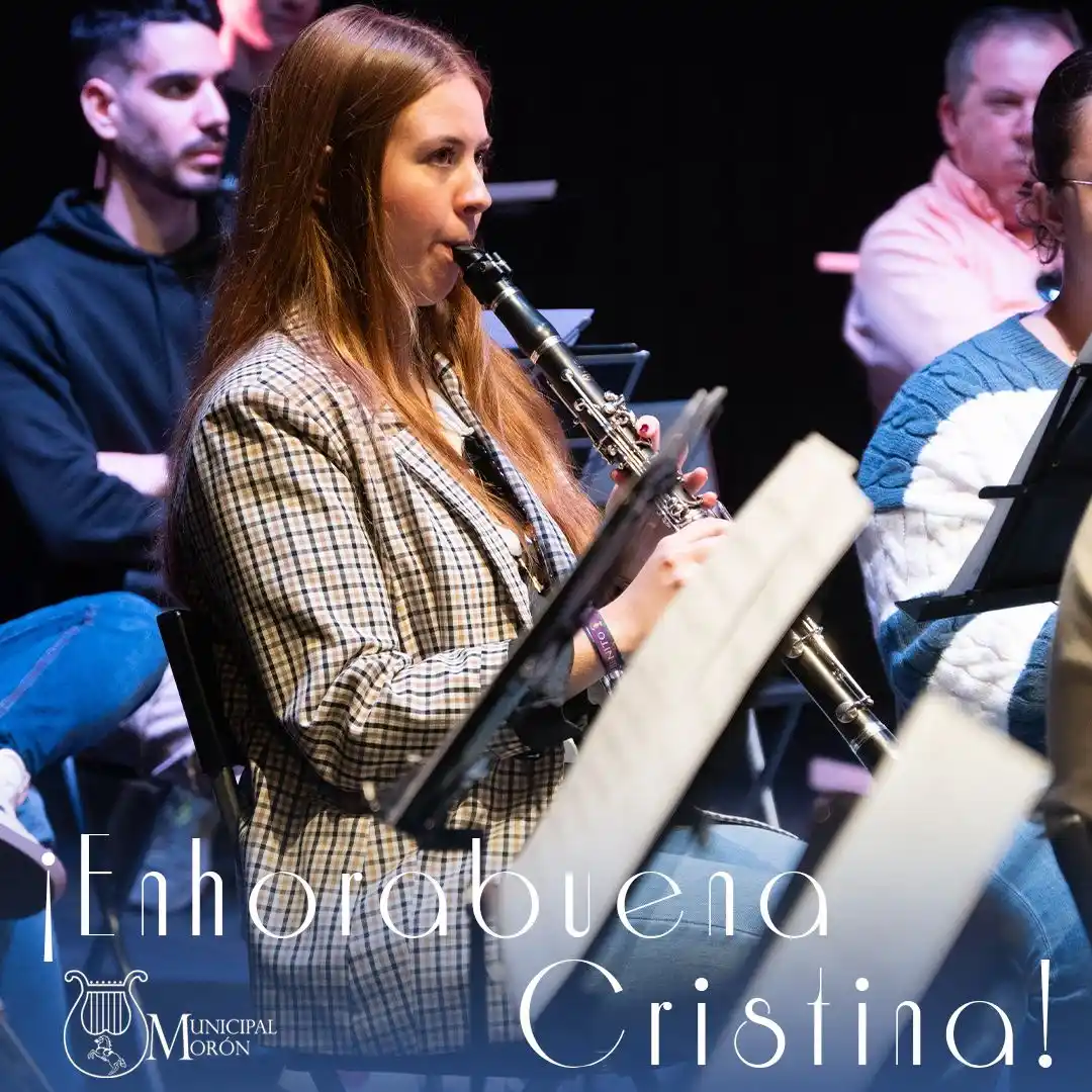 Image from Información Banda Municipal de Morón ✅: ¡Tenemos triple celebración! Nuestr@s componentes Cristina Casado, Cr...