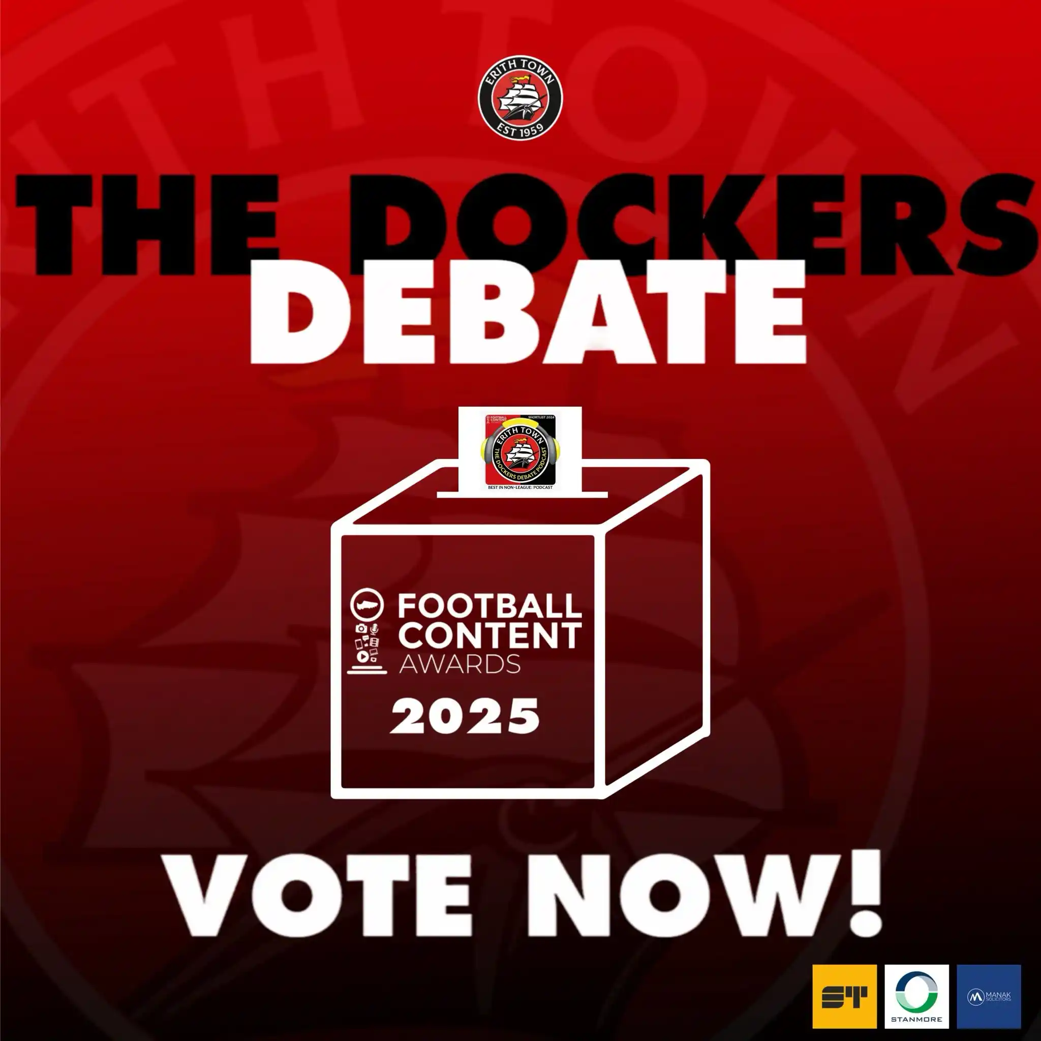 Image from Erith Town FC: 🗳️ | The FCAs 2025  Nominations for <a class="text-blue-500 hover:und...